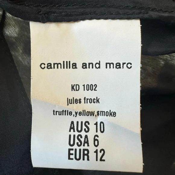 CAMILLA AND MARC 100% Silk Fairy Dress, Runway Designer 3D Floral Embellishments - Picture 8 of 12